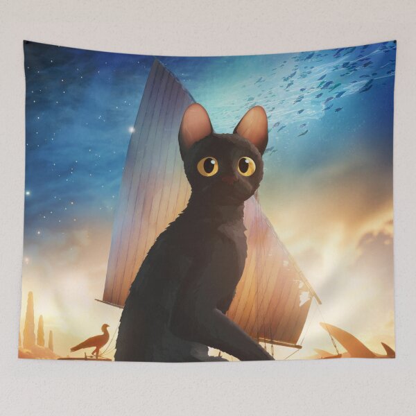 Item preview, Flow movie black cat in the ocean with capybara friend on a sailboat 2024 indie animeted designed and sold by Chardo55.