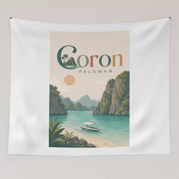 Item preview, Coron Palawan Limestone Islands and Kayangan Lake Philippines designed and sold by Aryabek.