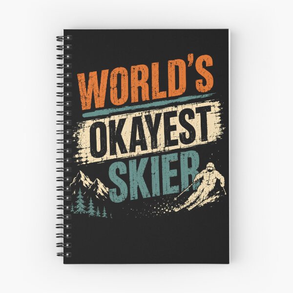 Item preview, World's Okayest Skier Funny Skiing Winter Sports Enthusiast Gift designed and sold by HumansStuck12.