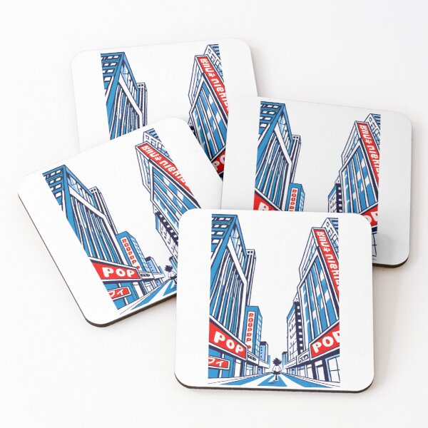 Item preview, Art - Stylized Urban Scene, Visual Evocation of City Pop designed and sold by Reverso-Design.