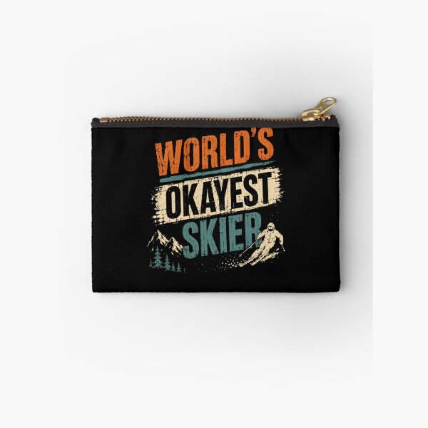 Item preview, World's Okayest Skier Funny Skiing Winter Sports Enthusiast Gift designed and sold by HumansStuck12.