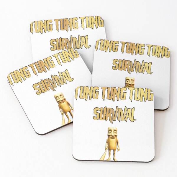 Item preview, Gold Tung Tung Tung Survival Logo With Triple T designed and sold by ChudCircleGames.