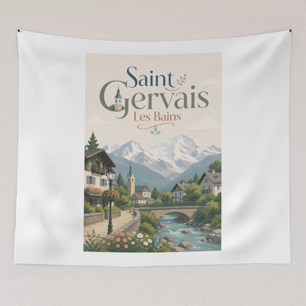 Item preview, Saint Gervais les Bains Mont Blanc Haute Savoie France designed and sold by Aryabek.