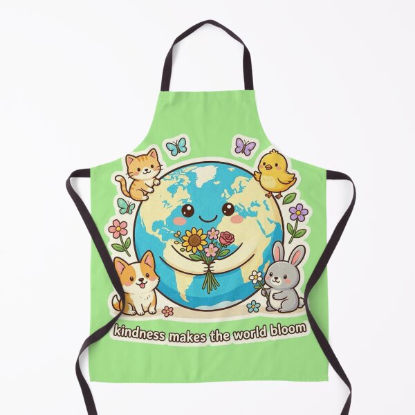 Item preview, Kindness Makes The World Bloom Cute Kawaii Earth Animals designed and sold by carestazafeli.