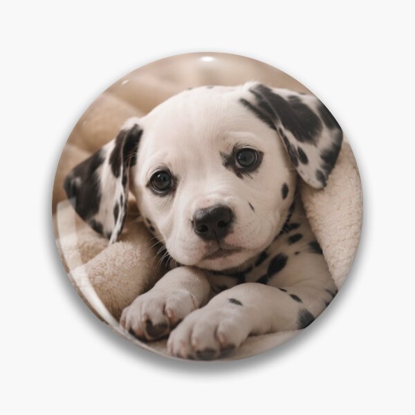 Item preview, Cozy Dalmatian Puppy Wrapped in a Soft Blanket designed and sold by Wild Bloom Paws.
