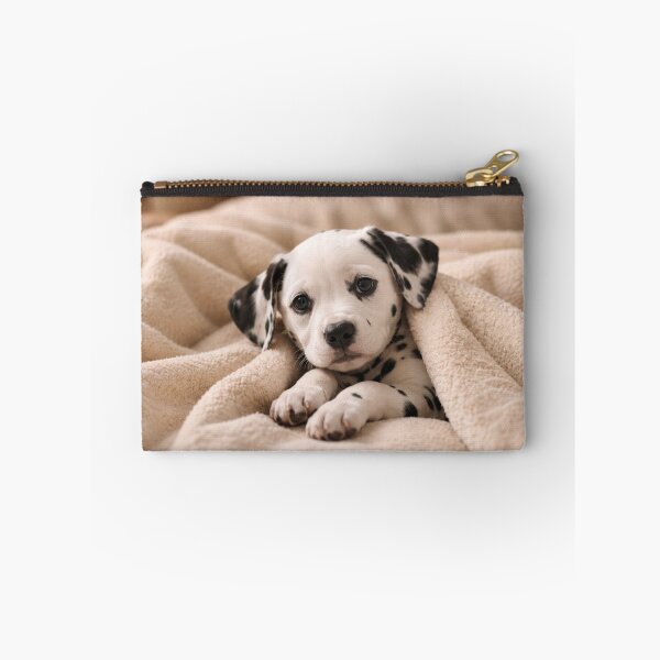 Item preview, Cozy Dalmatian Puppy Wrapped in a Soft Blanket designed and sold by Wild Bloom Paws.
