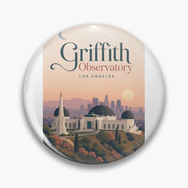 Item preview, Griffith Observatory and Hollywood Hills Los Angeles California designed and sold by Aryabek.