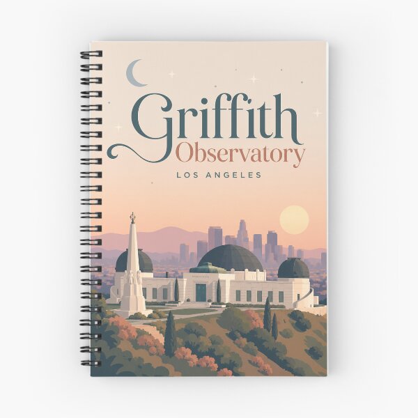 Item preview, Griffith Observatory and Hollywood Hills Los Angeles California designed and sold by Aryabek.