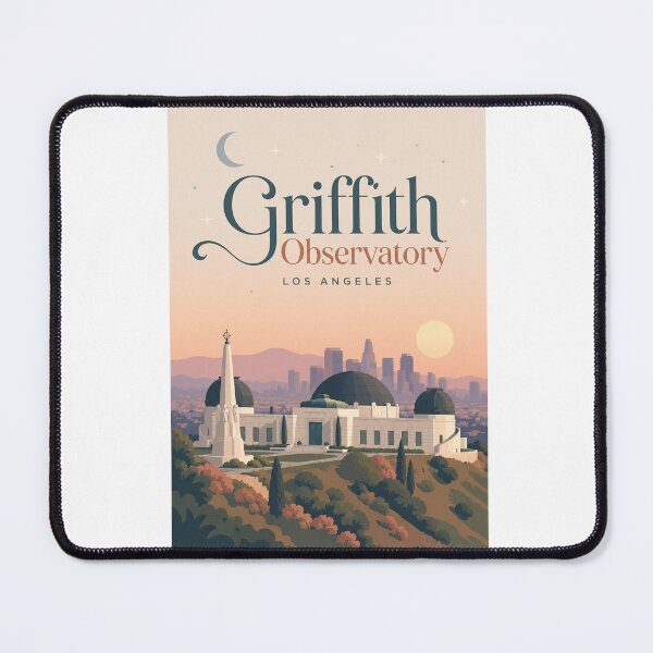 Item preview, Griffith Observatory and Hollywood Hills Los Angeles California designed and sold by Aryabek.