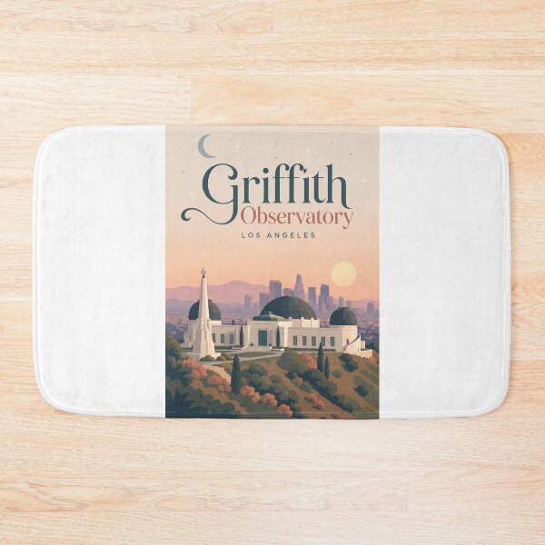Item preview, Griffith Observatory and Hollywood Hills Los Angeles California designed and sold by Aryabek.