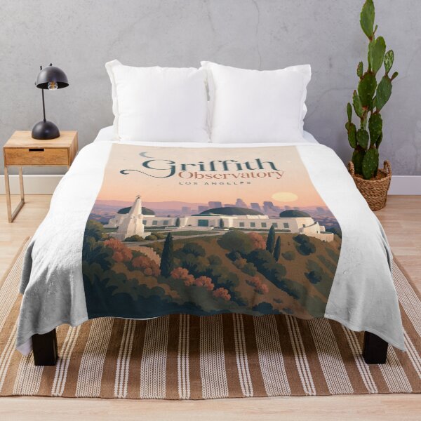 Item preview, Griffith Observatory and Hollywood Hills Los Angeles California designed and sold by Aryabek.