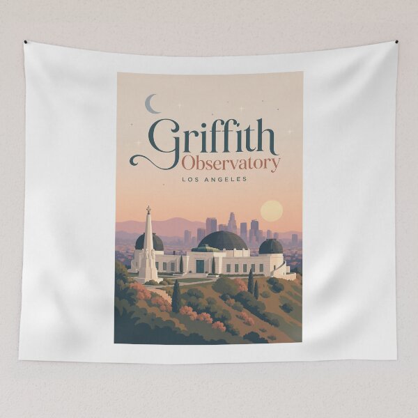 Item preview, Observatorio Griffith y Hollywood Hills, Los Ángeles, California designed and sold by Aryabek.