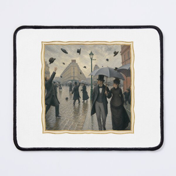 Item preview, Flying Hat Emergency in Rainy Paris designed and sold by GoverArt.