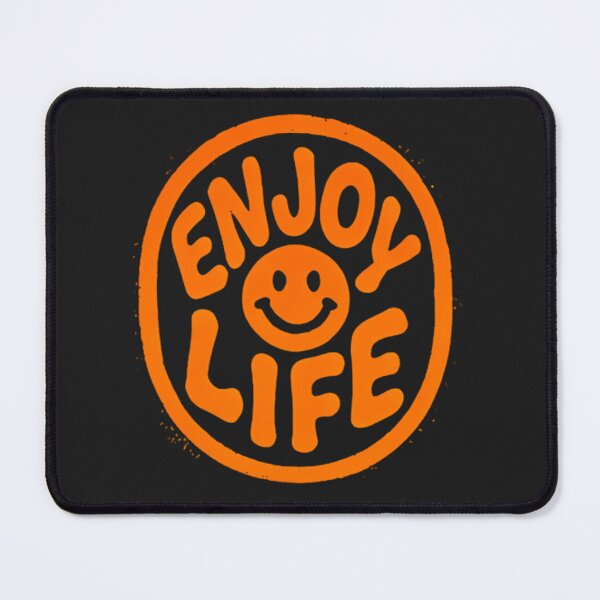 Item preview, Enjoy Life Retro Smiley Face - Groovy Orange Aesthetic designed and sold by Stavman Creative Designs.
