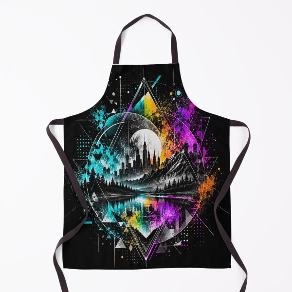 Item preview, Geometry Beyond Reality – Abstract Double Exposure Landscape designed and sold by Personiq Kaleido.