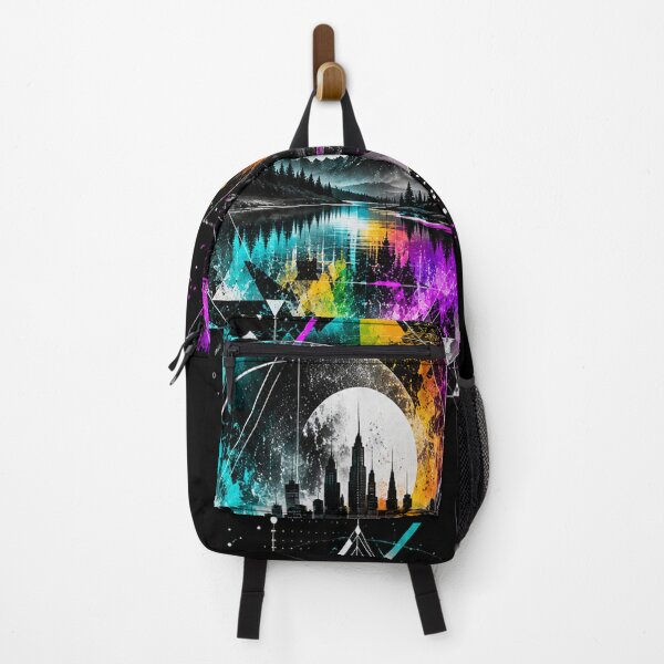 Item preview, Geometry Beyond Reality – Abstract Double Exposure Landscape designed and sold by Personiq Kaleido.