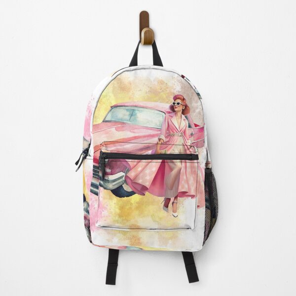 Item preview, Pink Cadillac with Woman and Water Color Spread designed and sold by Angellacelin.