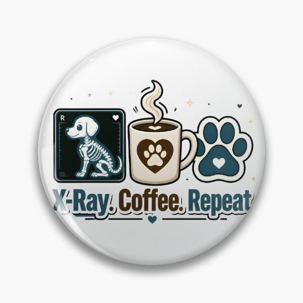 Item preview, X-Ray. Coffee. Repeat. | Funny Veterinary Radiology Gift for Vet Techs designed and sold by Bettybee00.