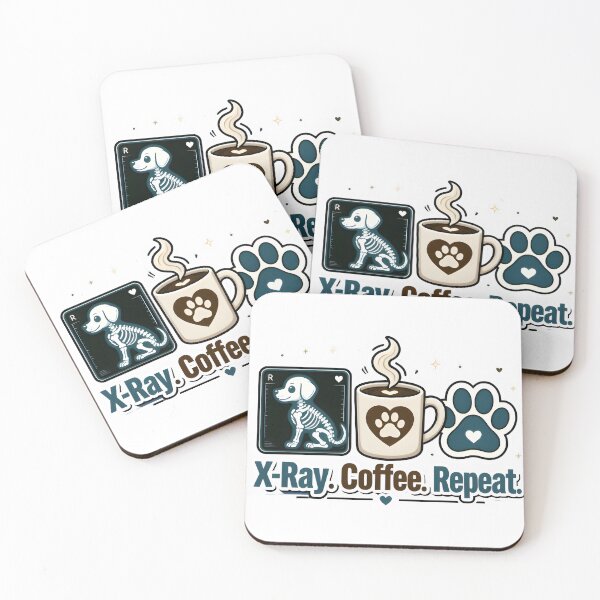 Item preview, X-Ray. Coffee. Repeat. | Funny Veterinary Radiology Gift for Vet Techs designed and sold by Bettybee00.