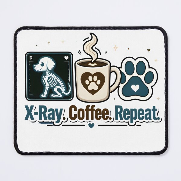 Item preview, X-Ray. Coffee. Repeat. | Funny Veterinary Radiology Gift for Vet Techs designed and sold by Bettybee00.