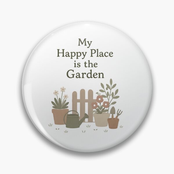 Item preview, My Happy Place Is the Garden | Cute Gardening Quote Floral Garden Lover Design designed and sold by KAM-KAM-STORE.