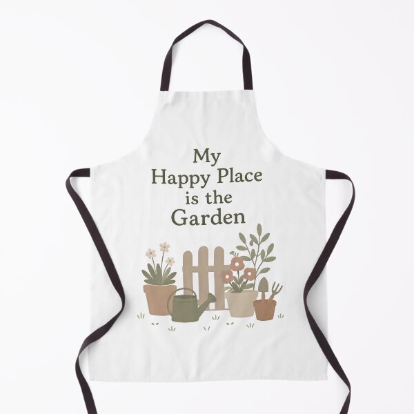 Item preview, My Happy Place Is the Garden | Cute Gardening Quote Floral Garden Lover Design designed and sold by KAM-KAM-STORE.