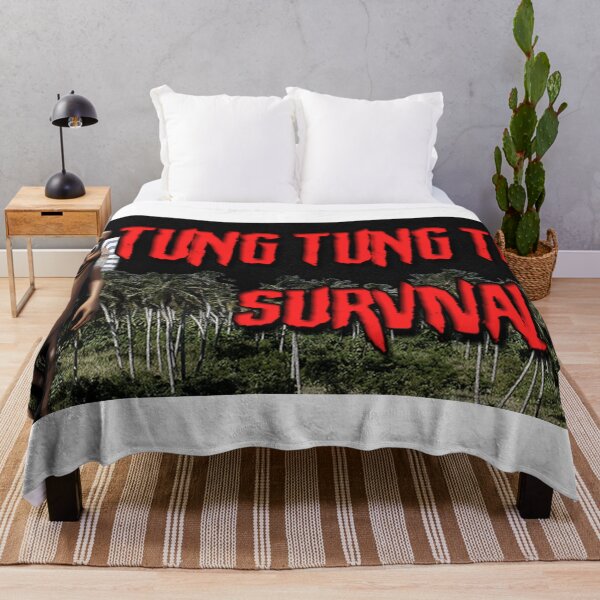 Item preview, Tung Tung Tung Survival Cover designed and sold by ChudCircleGames.