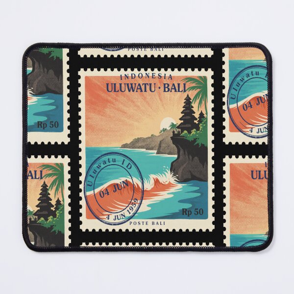 Item preview, Uluwatu Bali Cliff Temple Ocean Stamp Sticker designed and sold by stickercuffs.