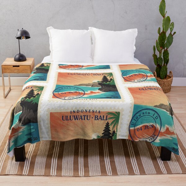 Item preview, Uluwatu Bali Cliff Temple Ocean Stamp Sticker designed and sold by stickercuffs.