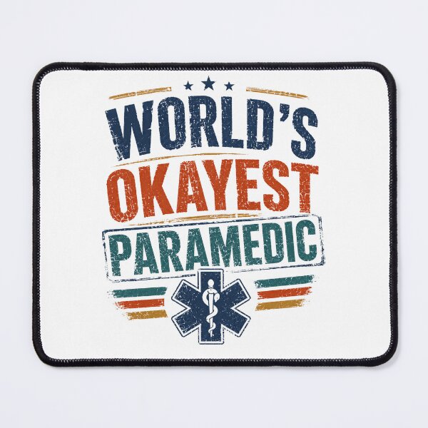 Item preview, World's Okayest Paramedic EMS Worker EMT First Responder Gift designed and sold by RetroMini2026.