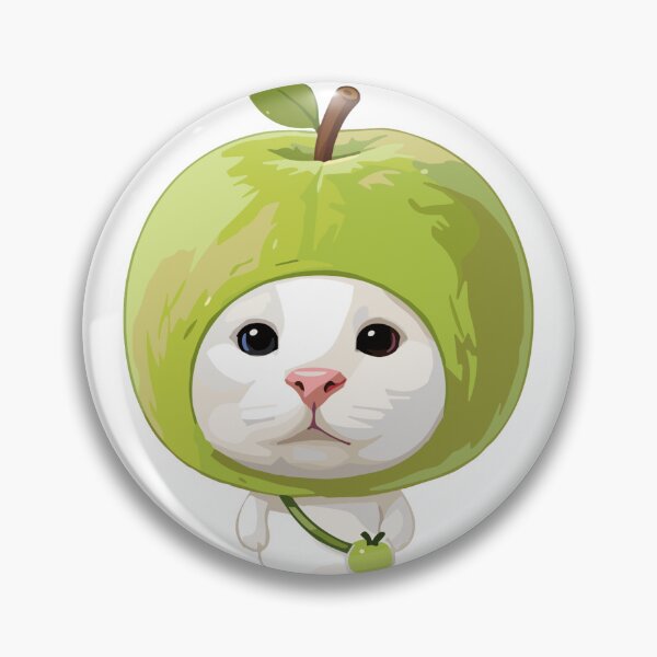 Item preview, Cute Apple Cat - Adorable Kitten in Fruit Costume Kawaii Art designed and sold by arfindo-indra.