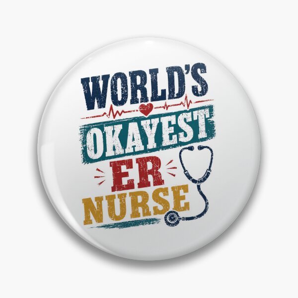 Item preview, World's Okayest ER Nurse Emergency Room RN Sarcastic Gift designed and sold by RetroMini2026.