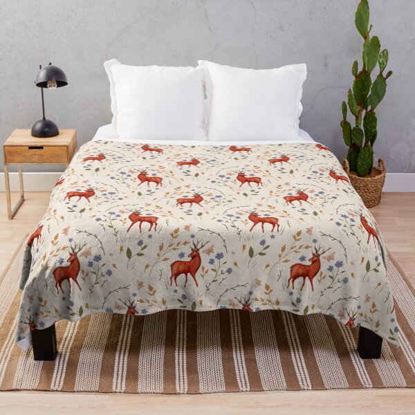 Item preview, Gentle Stag Amongst the Wildflowers designed and sold by Citizen.