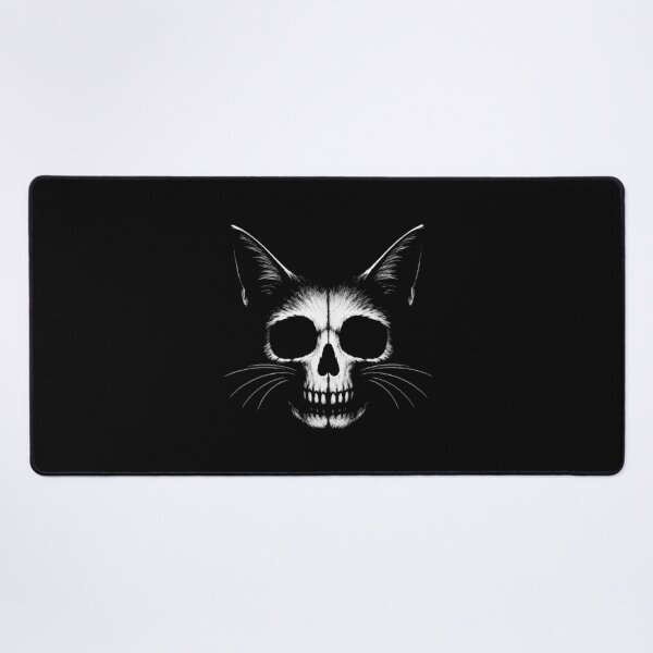 Item preview, Cat Skull Optical Illusion Halloween Gothic Black Cat Design designed and sold by w1ckerman.