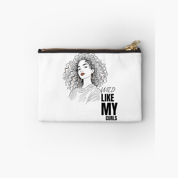 Item preview, Wild Like My Curls — Curly Hair Woman Line Art Portrait designed and sold by lenalenspod.