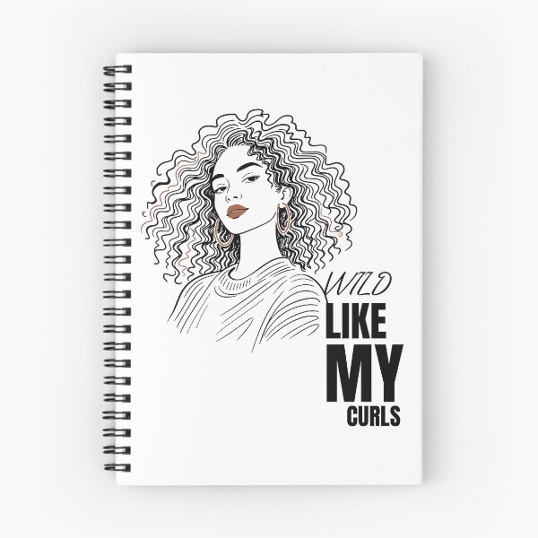 Item preview, Wild Like My Curls — Curly Hair Woman Line Art Portrait designed and sold by lenalenspod.
