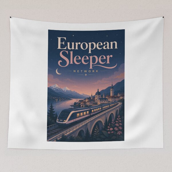 Item preview, European Sleeper Railway Amsterdam Berlin Prague Brussels designed and sold by Aryabek.