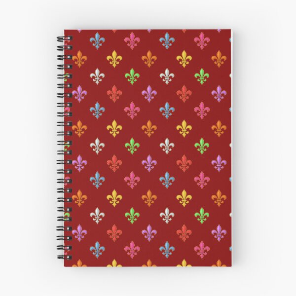 Item preview, Multicolored Tiny Fleur-de-lis Pattern Design - Red designed and sold by PatternTitan.
