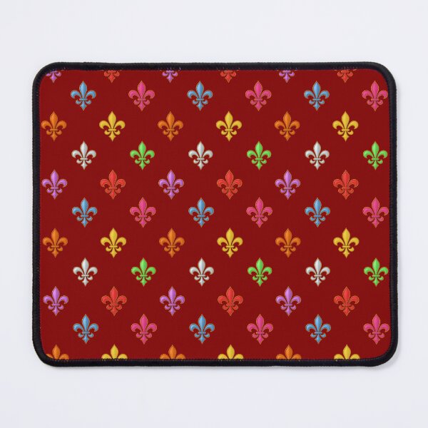 Item preview, Multicolored Tiny Fleur-de-lis Pattern Design - Red designed and sold by PatternTitan.