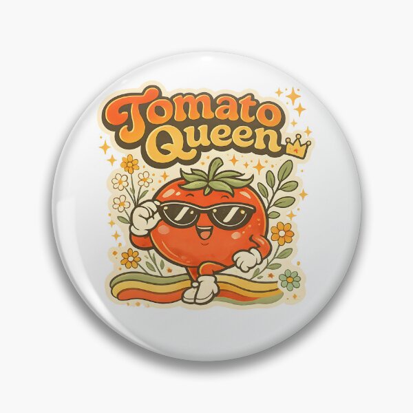 Item preview, Tomato Queen | Cute Kawaii Tomato Retro Vintage Funny Vegetable Design designed and sold by KAM-KAM-STORE.