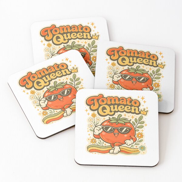 Item preview, Tomato Queen | Cute Kawaii Tomato Retro Vintage Funny Vegetable Design designed and sold by KAM-KAM-STORE.