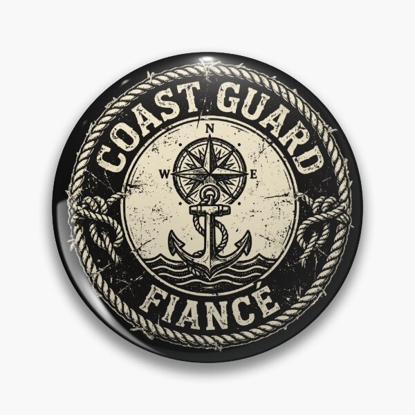 Item preview, Coast Guard Fiancé Vintage Nautical Gift | Proud Coastie Partner Design designed and sold by Coasties.