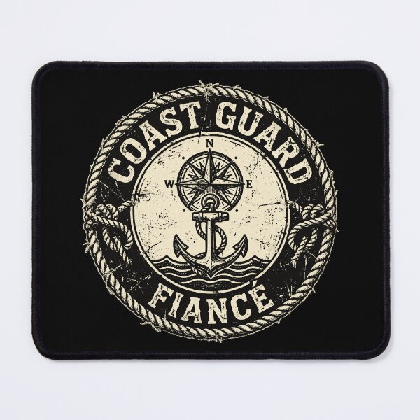 Item preview, Coast Guard Fiancé Vintage Nautical Gift | Proud Coastie Partner Design designed and sold by Coasties.