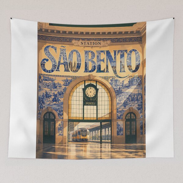 Item preview, São Bento Railway Station Porto Portugal Azulejos designed and sold by StampMyPassport.