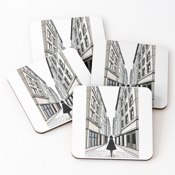 Item preview, Illustration - Stylized Street, Monochrome Manga Vibe designed and sold by Reverso-Design.