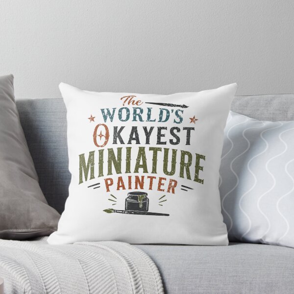 Item preview, The World's Okayest Miniature Painter Hobbyist Gift designed and sold by RetroMini2026.