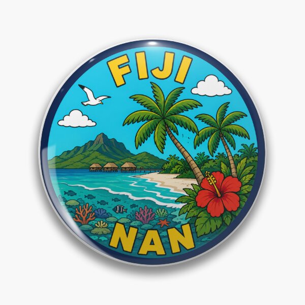 Item preview, Fiji NAN Airport Code Travel Sticker designed and sold by Martin's_Design.