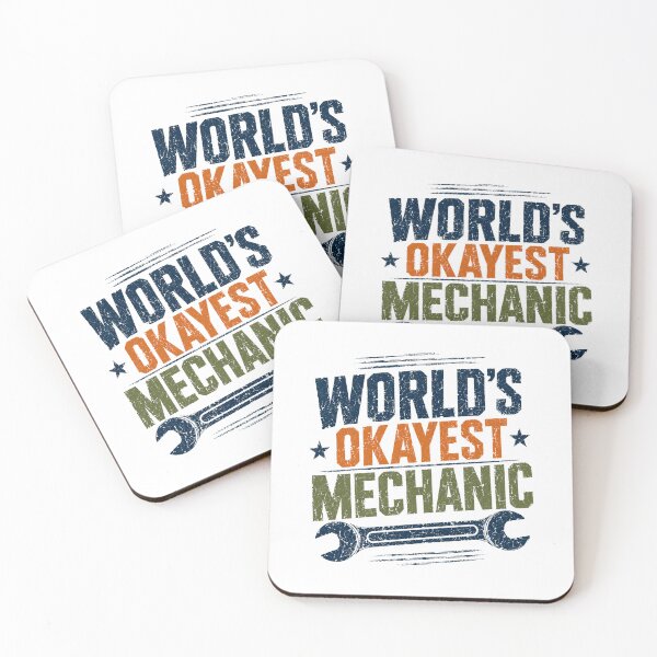Item preview, World's Okayest Mechanic Auto Repair Worker Automotive Technician designed and sold by RetroMini2026.