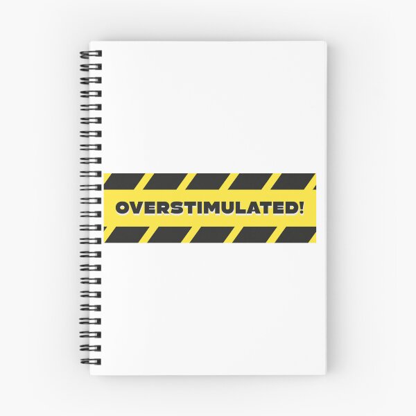 Item preview, Overstimulated — Warning Stripe Sensory Alert Graphic Humor Art designed and sold by lenalenspod.