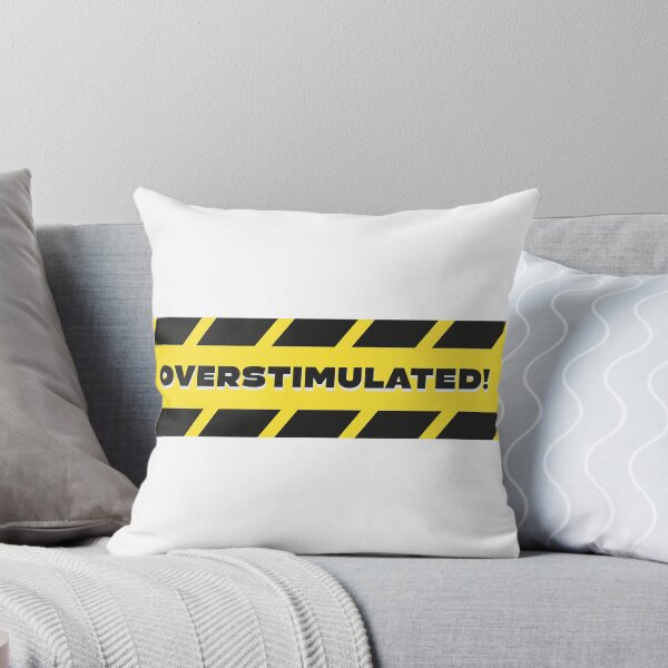 Item preview, Overstimulated — Warning Stripe Sensory Alert Graphic Humor Art designed and sold by lenalenspod.